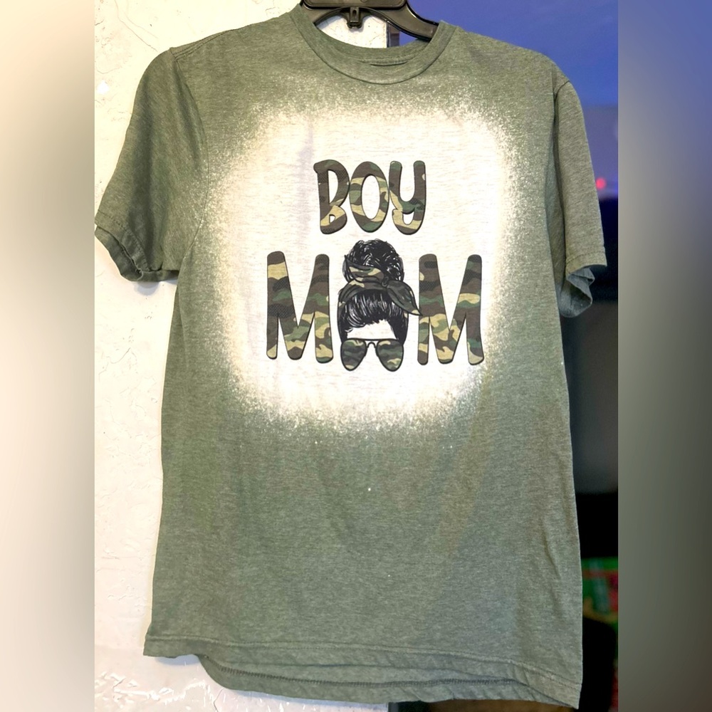 Boy Mom Bleached Shirt
